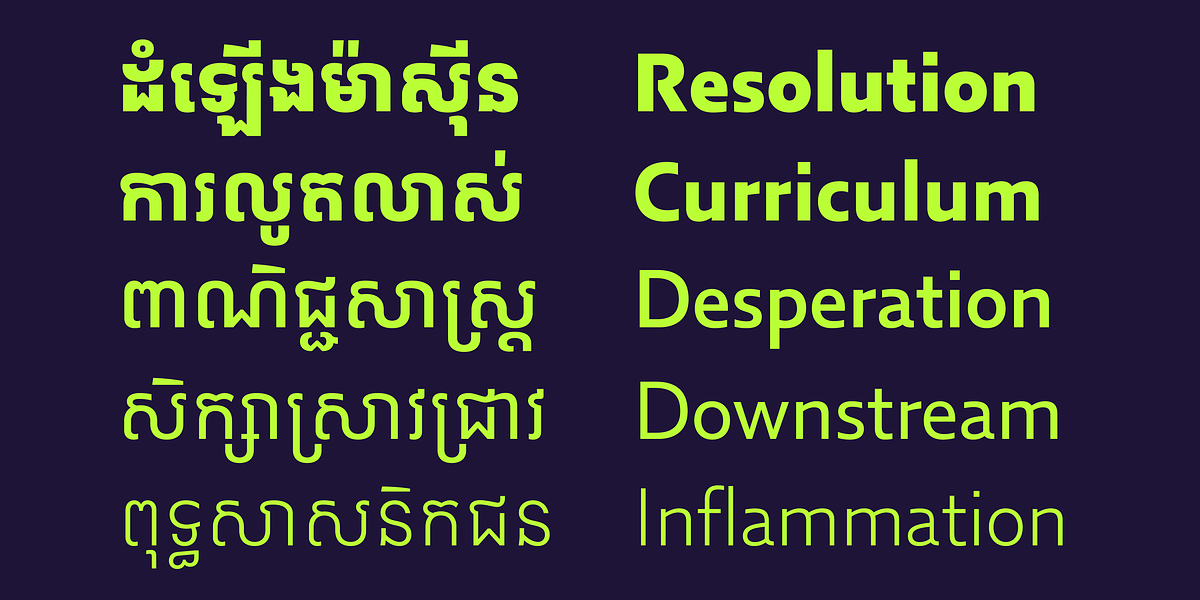 preview image of Idris Pure Khmer from Anagata Type